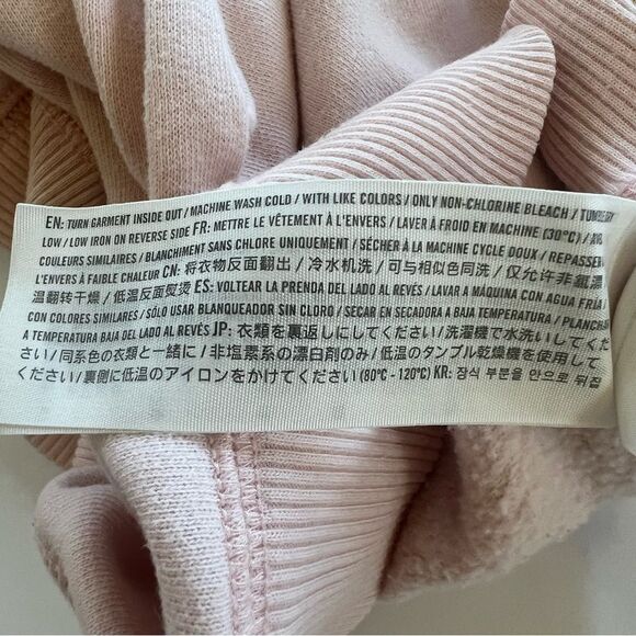 Y2K Rare Hollister Petal Pink Graphic California Long Sleeve Crop Sweatshirt - M - Picture 8 of 11